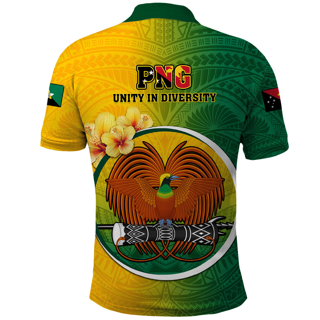 Papua New Guinea Enga Province Polo Shirt Mix Coat Of Arms Polynesian Pattern LT05 - Polynesian Pride