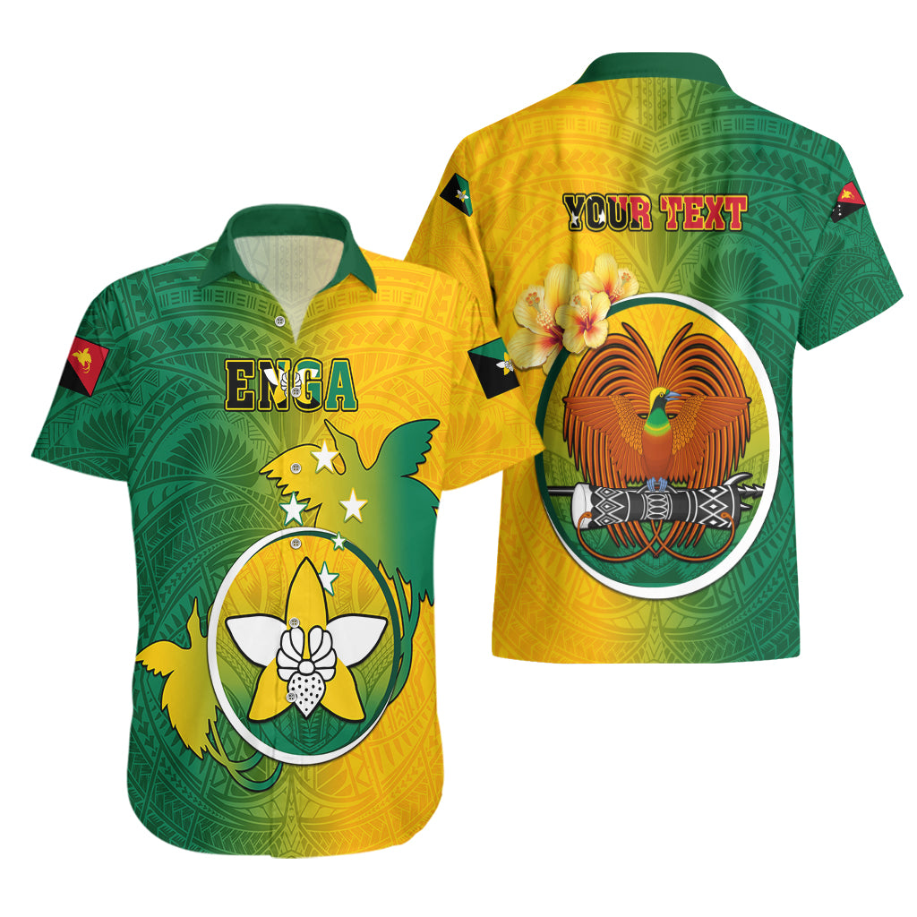 Personalized Papua New Guinea Enga Province Hawaiian Shirt Mix Coat Of Arms Polynesian Pattern LT05 - Polynesian Pride