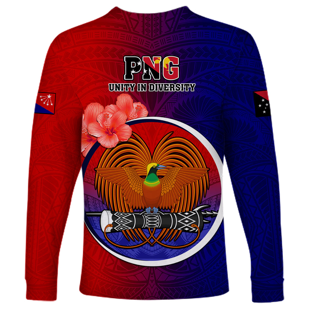 Papua New Guinea Central Province Long Sleeve Shirt Mix Coat Of Arms Polynesian Pattern LT05 - Polynesian Pride