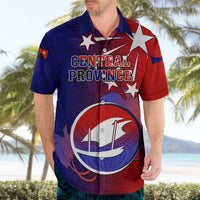 Personalized Papua New Guinea Central Province Hawaiian Shirt Mix Coat Of Arms Polynesian Pattern LT05 - Polynesian Pride