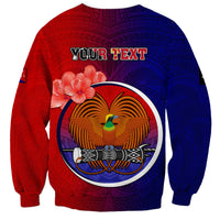 Personalized Papua New Guinea Central Province Sweatshirt Mix Coat Of Arms Polynesian Pattern LT05 - Polynesian Pride