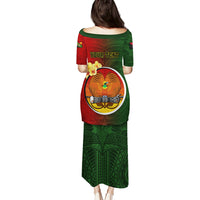 Personalized Papua New Guinea Chimbu Province Puletasi Mix Coat Of Arms Polynesian Pattern LT05 - Polynesian Pride