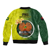 Papua New Guinea Oro Province Bomber Jacket Mix Coat Of Arms Polynesian Pattern LT05 - Polynesian Pride