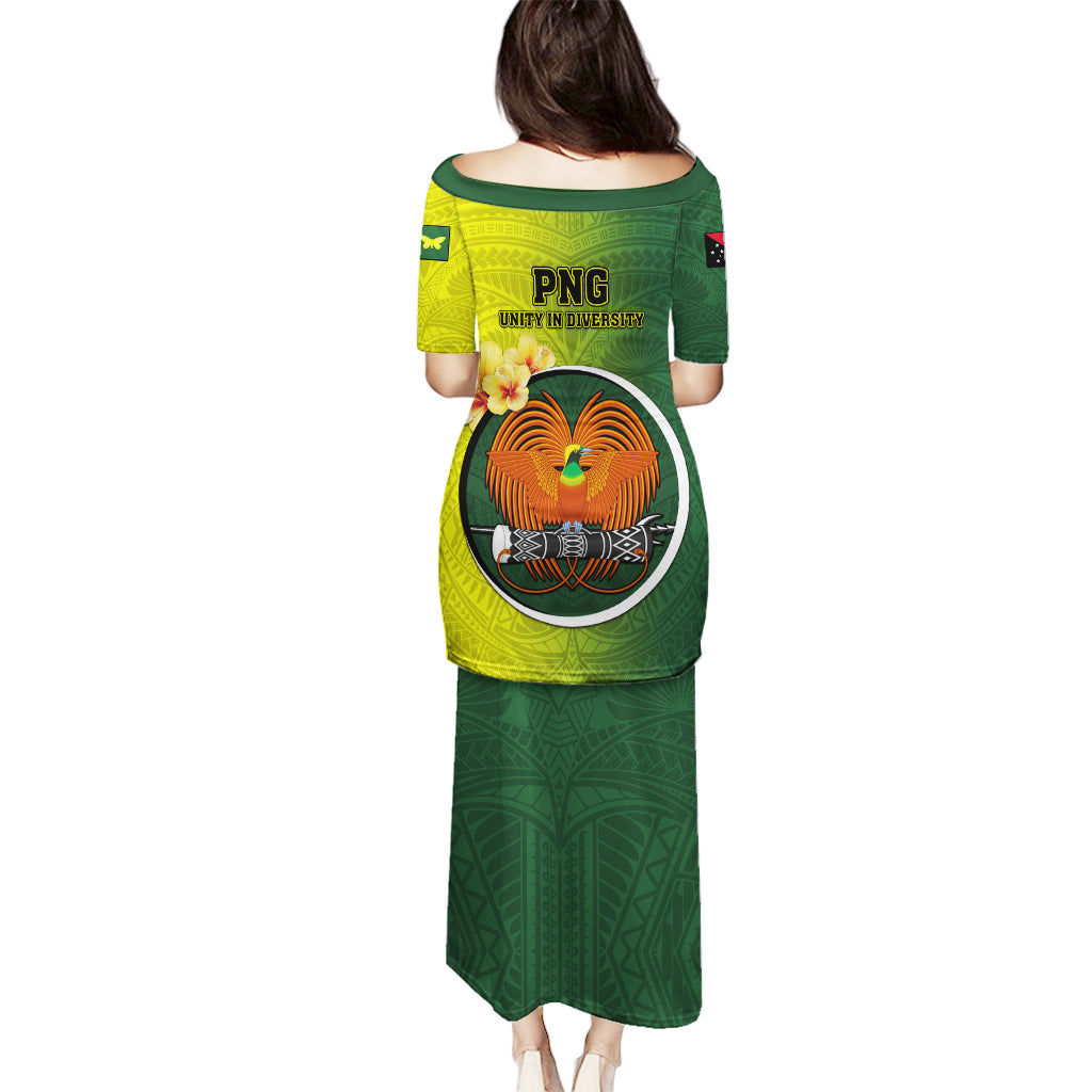 Papua New Guinea Oro Province Puletasi Mix Coat Of Arms Polynesian Pattern LT05 - Polynesian Pride