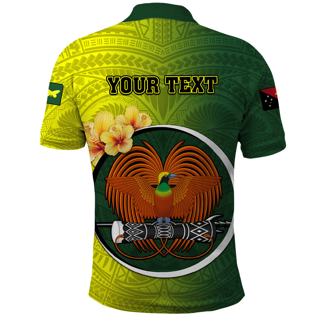 Personalized Papua New Guinea Oro Province Polo Shirt Mix Coat Of Arms Polynesian Pattern LT05 - Polynesian Pride