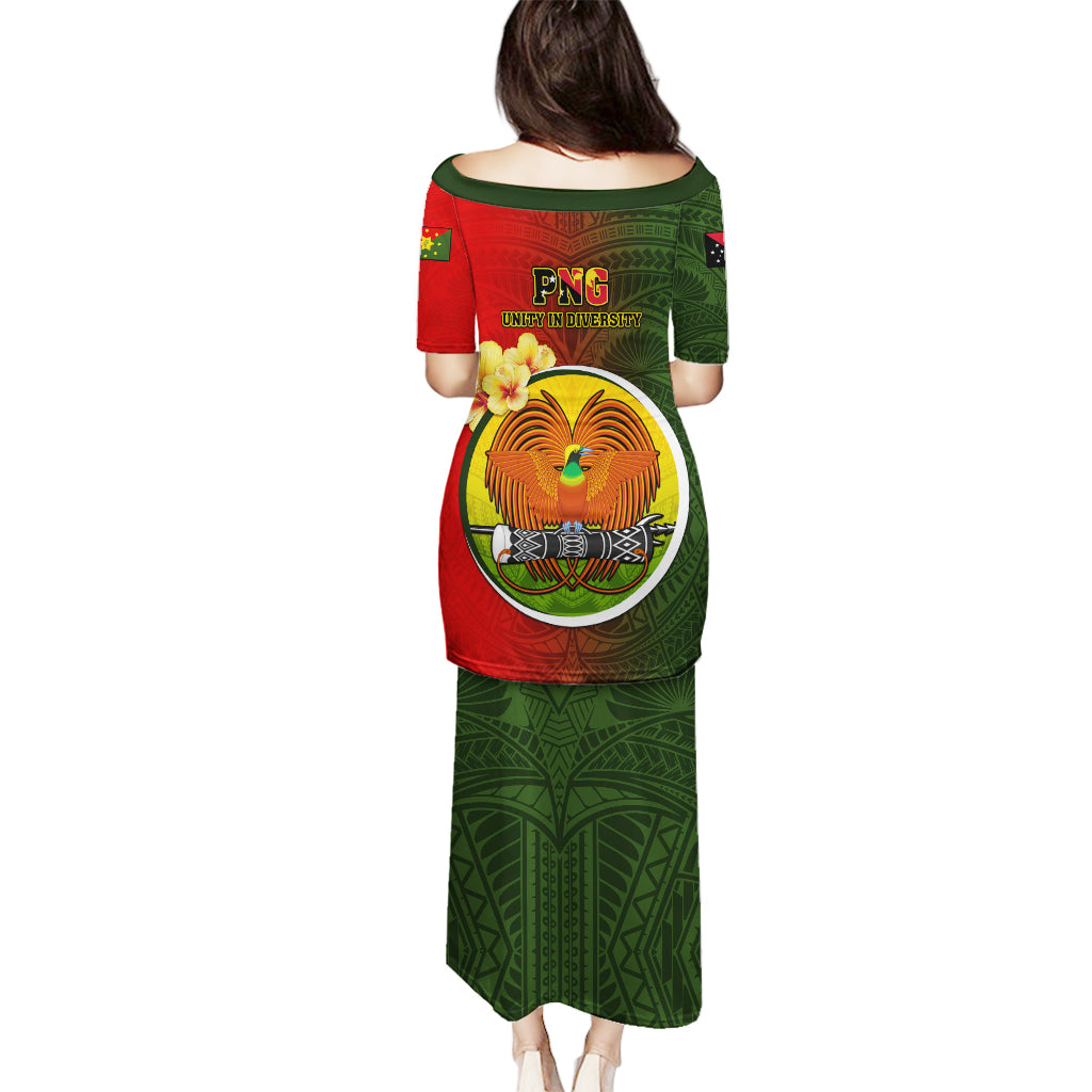 Papua New Guinea Eastern Highlands Province Puletasi Mix Coat Of Arms Polynesian Pattern LT05 - Polynesian Pride