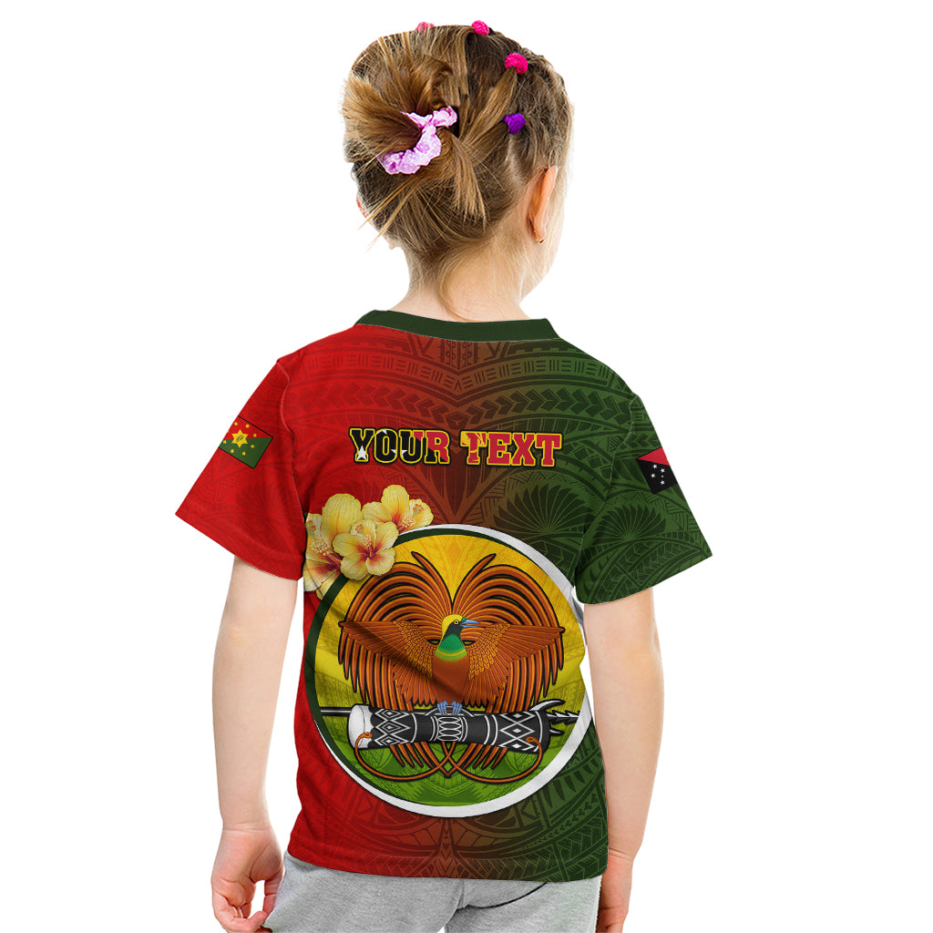 Personalized Papua New Guinea Eastern Highlands Province Kid T Shirt Mix Coat Of Arms Polynesian Pattern LT05 - Polynesian Pride