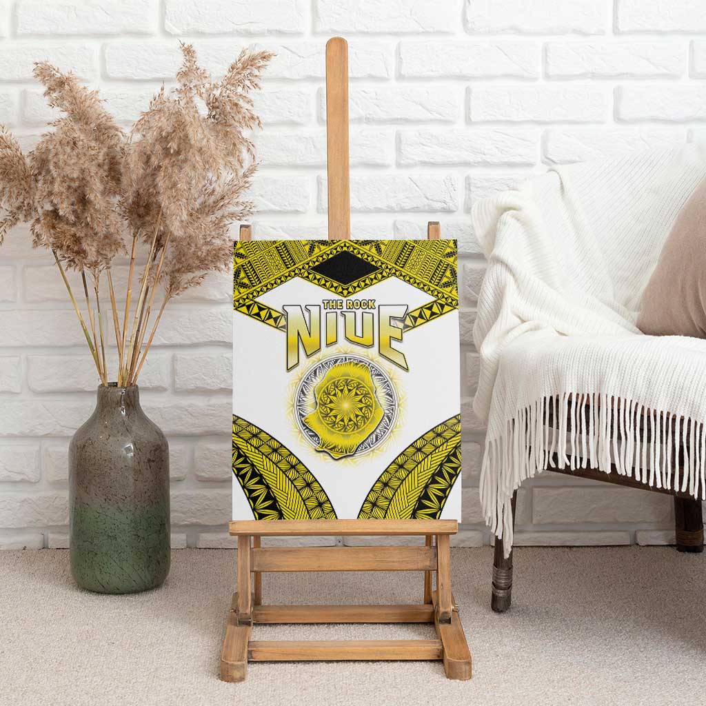 Niue The Rock Of Polynesia Canvas Wall Art Peniamina Gospel Day Yellow Version