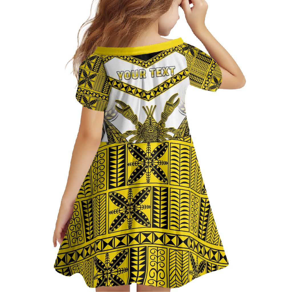 Personalised Niue The Rock Of Polynesia Family Matching Off Shoulder Maxi Dress and Hawaiian Shirt Peniamina Gospel Day Yellow Version