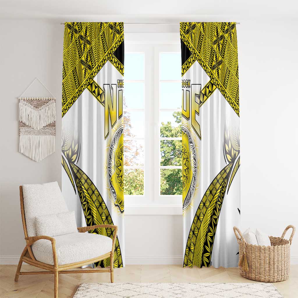 Niue The Rock Of Polynesia Window Curtain Peniamina Gospel Day Yellow Version