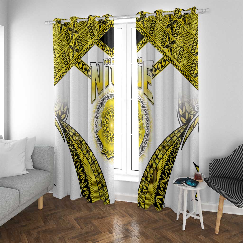 Niue The Rock Of Polynesia Window Curtain Peniamina Gospel Day Yellow Version