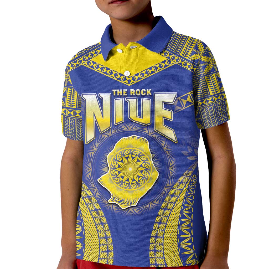 Personalised Niue The Rock Of Polynesia Kid Polo Shirt Peniamina Gospel Day Blue Version LT05 Kid Blue - Polynesian Pride
