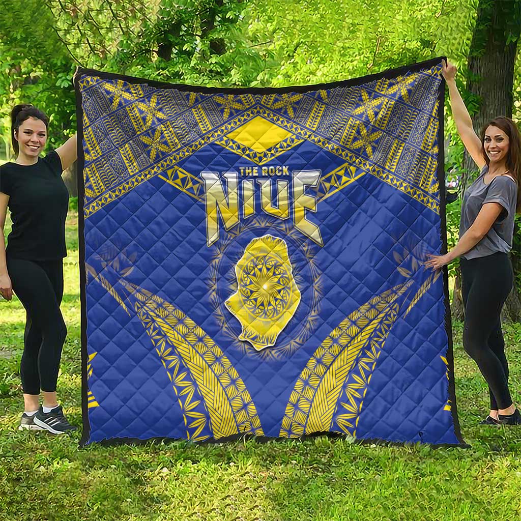 Niue The Rock Of Polynesia Quilt Peniamina Gospel Day Blue Version LT05 - Polynesian Pride