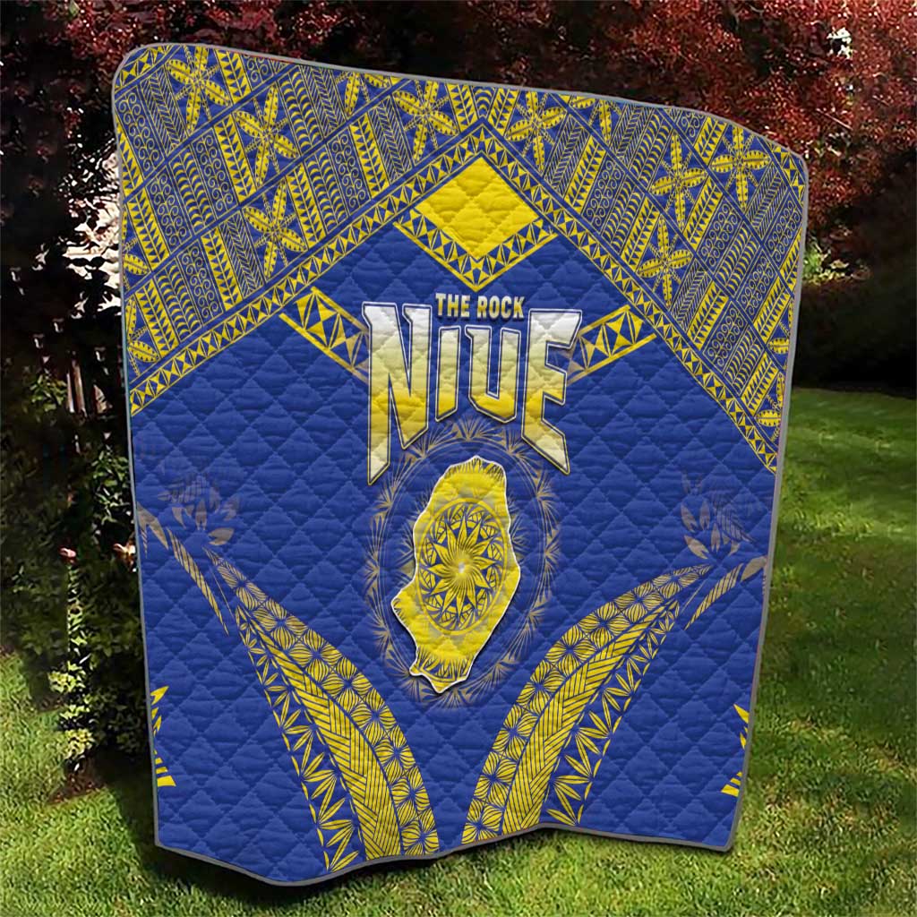 Niue The Rock Of Polynesia Quilt Peniamina Gospel Day Blue Version LT05 - Polynesian Pride