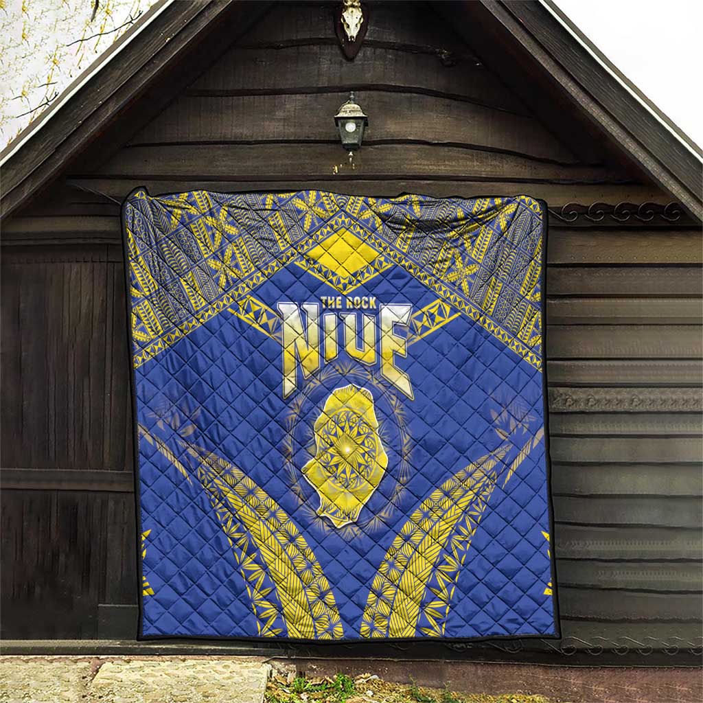 Niue The Rock Of Polynesia Quilt Peniamina Gospel Day Blue Version LT05 - Polynesian Pride
