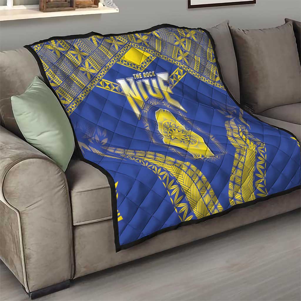 Niue The Rock Of Polynesia Quilt Peniamina Gospel Day Blue Version LT05 - Polynesian Pride