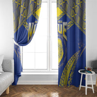 Niue The Rock Of Polynesia Window Curtain Peniamina Gospel Day Blue Version
