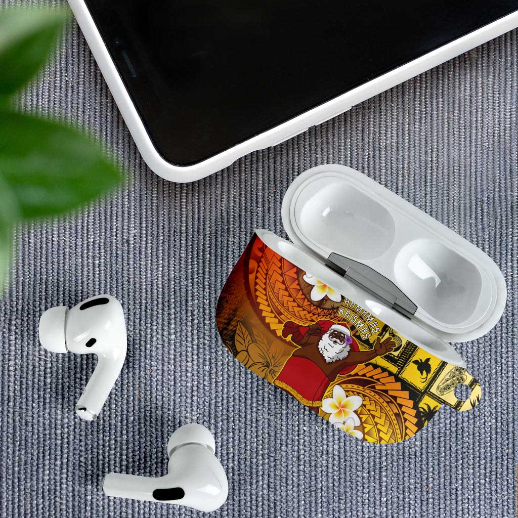 Papua New Guinea Retro Christmas AirPods Case Hamamas Krismas - Polynesian Pride