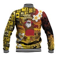 Papua New Guinea Retro Christmas Baseball Jacket Hamamas Krismas - Polynesian Pride