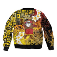 Papua New Guinea Retro Christmas Bomber Jacket Hamamas Krismas - Polynesian Pride