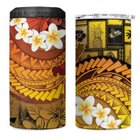 Papua New Guinea Retro Christmas 4 in 1 Can Cooler Tumbler Hamamas Krismas - Polynesian Pride