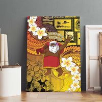 Papua New Guinea Retro Christmas Canvas Wall Art Hamamas Krismas - Polynesian Pride