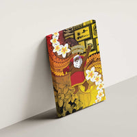 Papua New Guinea Retro Christmas Canvas Wall Art Hamamas Krismas - Polynesian Pride