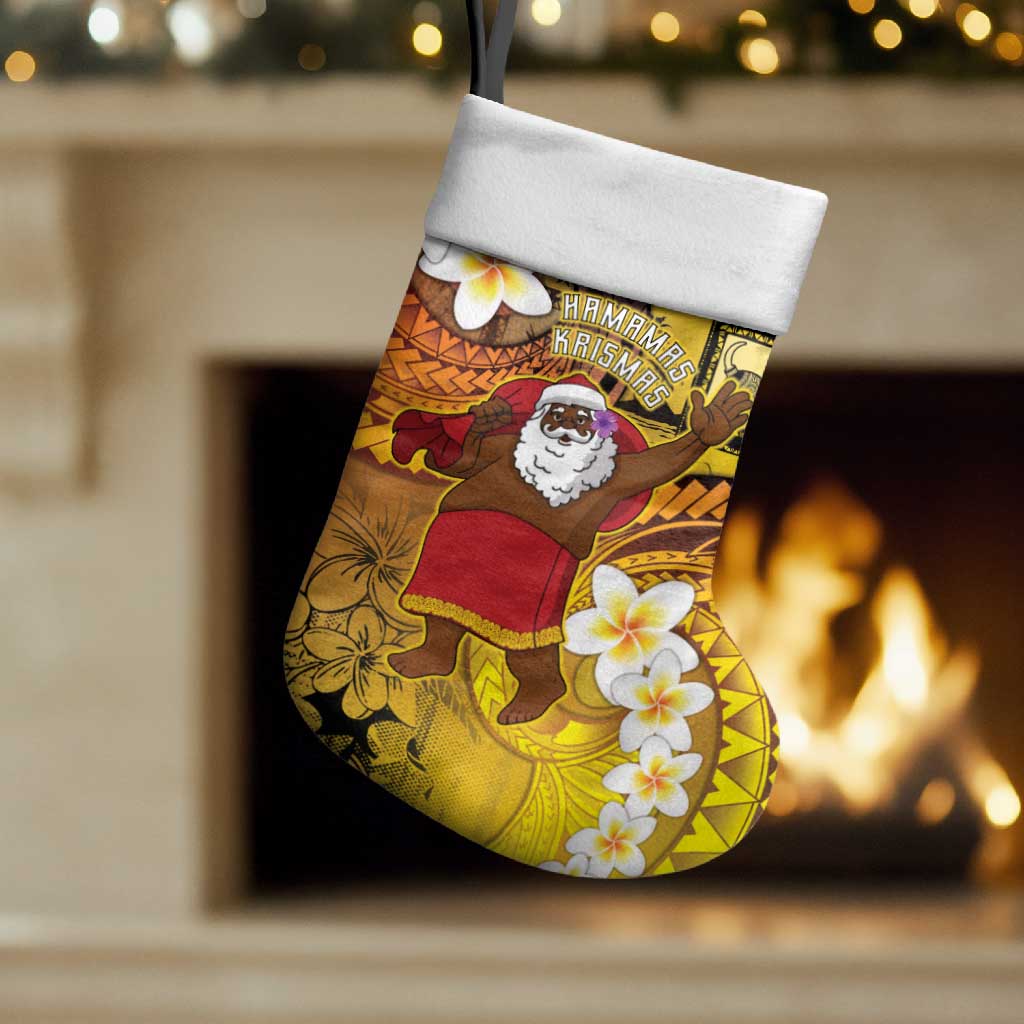 Papua New Guinea Retro Christmas Stocking Hamamas Krismas - Polynesian Pride