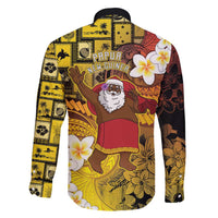 Papua New Guinea Retro Christmas Family Matching Off Shoulder Short Dress and Hawaiian Shirt Hamamas Krismas - Polynesian Pride