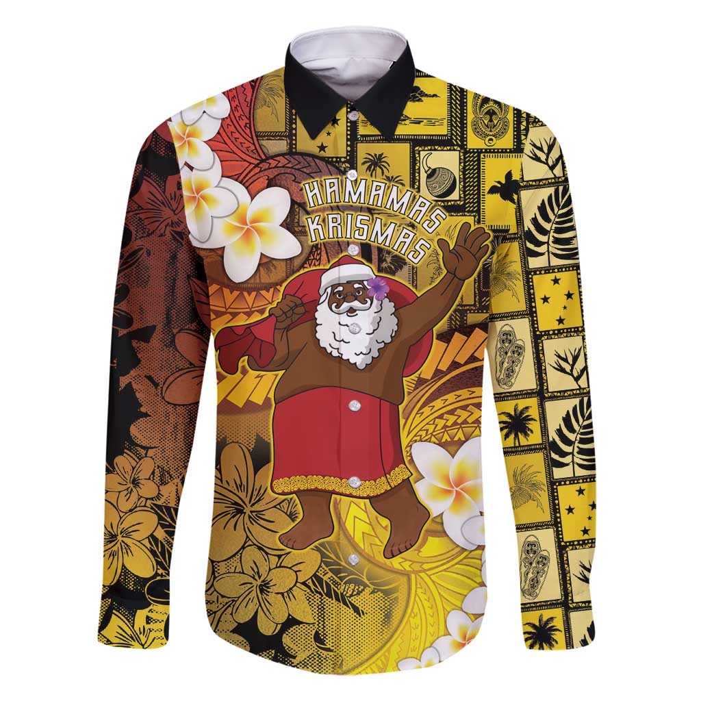 Papua New Guinea Retro Christmas Family Matching Summer Maxi Dress and Hawaiian Shirt Hamamas Krismas - Polynesian Pride