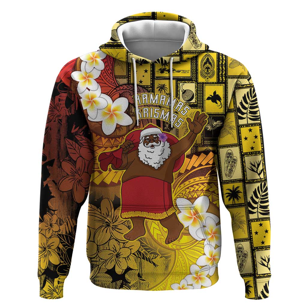 Papua New Guinea Retro Christmas Hoodie Hamamas Krismas - Polynesian Pride