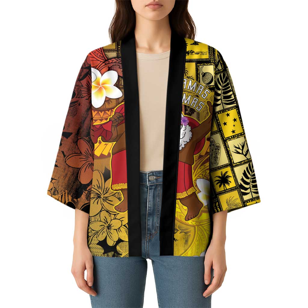 Papua New Guinea Retro Christmas Kimono Hamamas Krismas - Polynesian Pride