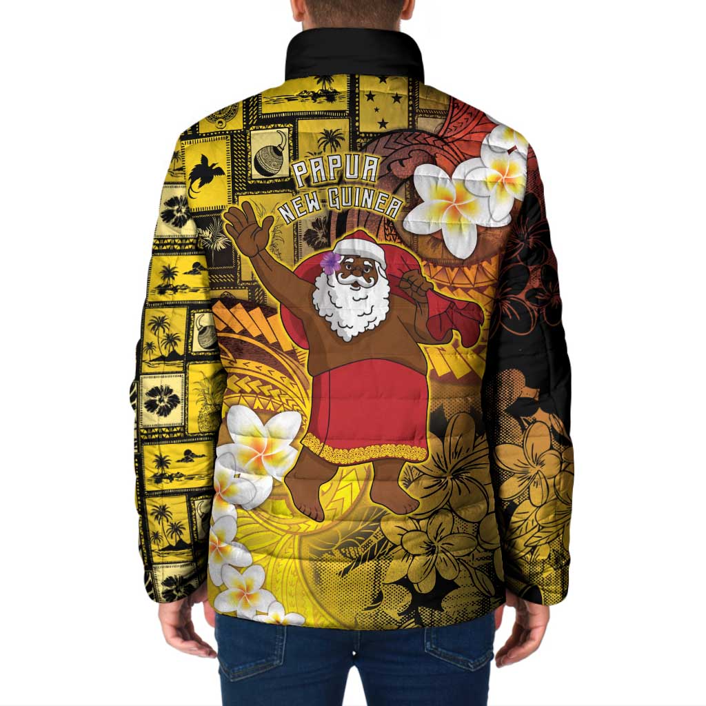 Papua New Guinea Retro Christmas Padded Jacket Hamamas Krismas - Polynesian Pride