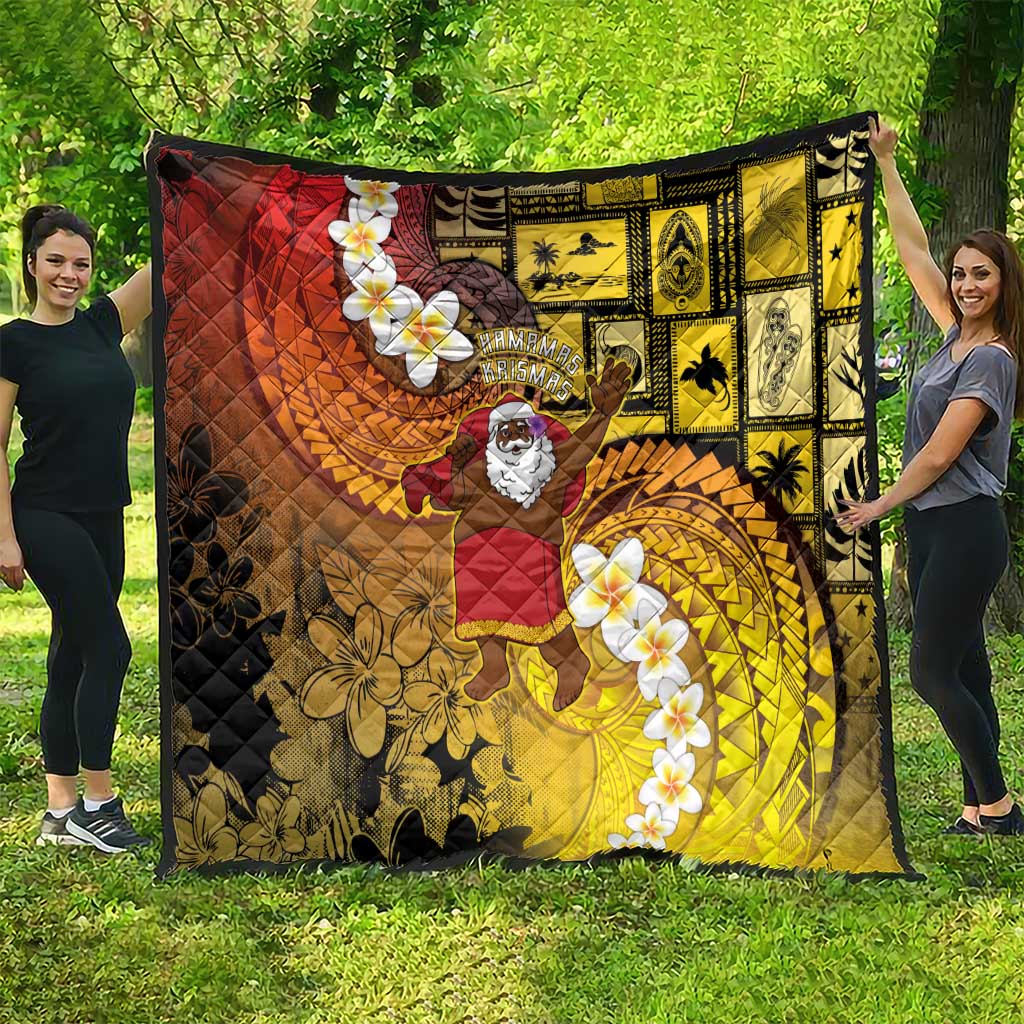 Papua New Guinea Retro Christmas Quilt Hamamas Krismas - Polynesian Pride
