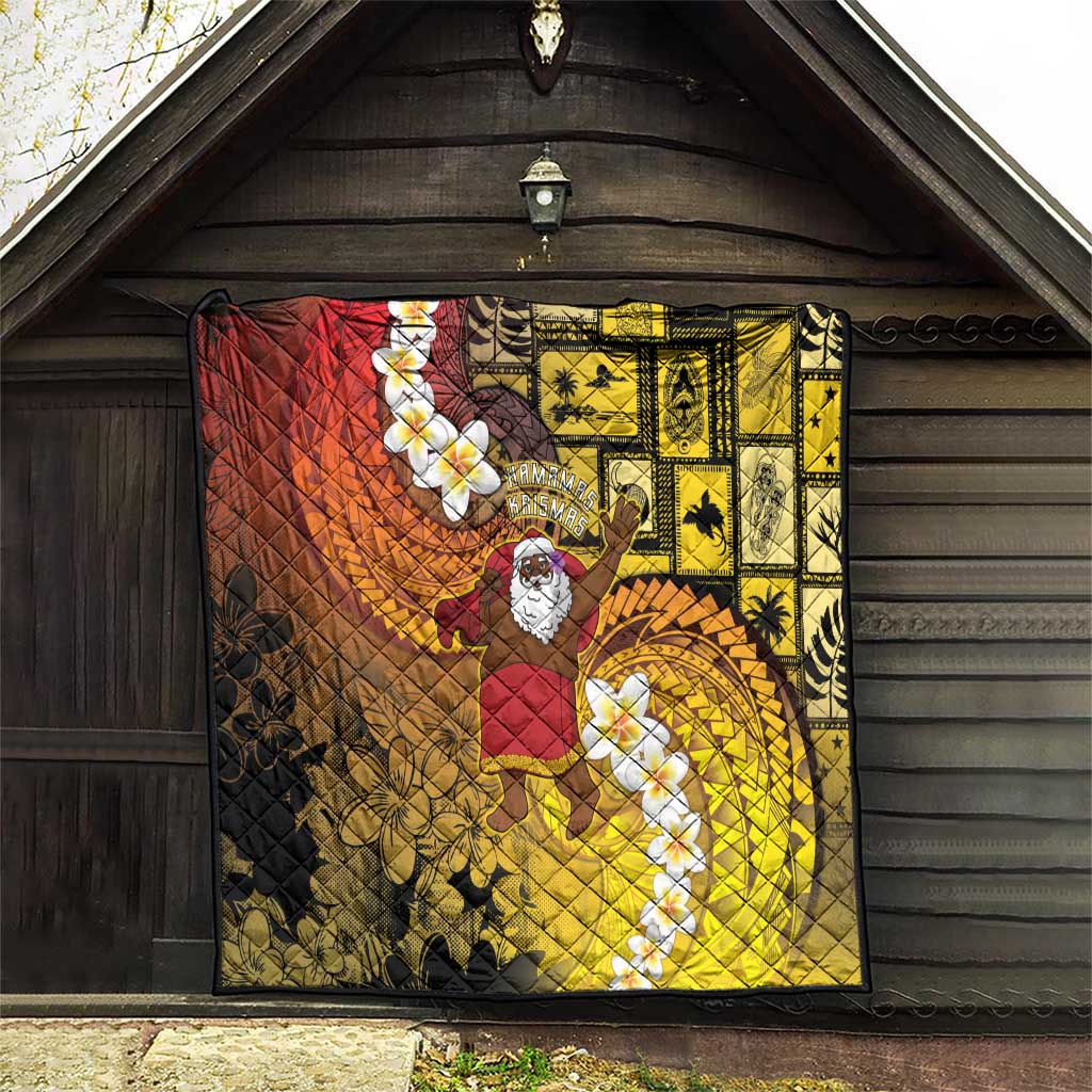 Papua New Guinea Retro Christmas Quilt Hamamas Krismas - Polynesian Pride