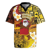 Papua New Guinea Retro Christmas Rugby Jersey Hamamas Krismas - Polynesian Pride