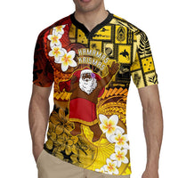 Papua New Guinea Retro Christmas Rugby Jersey Hamamas Krismas - Polynesian Pride