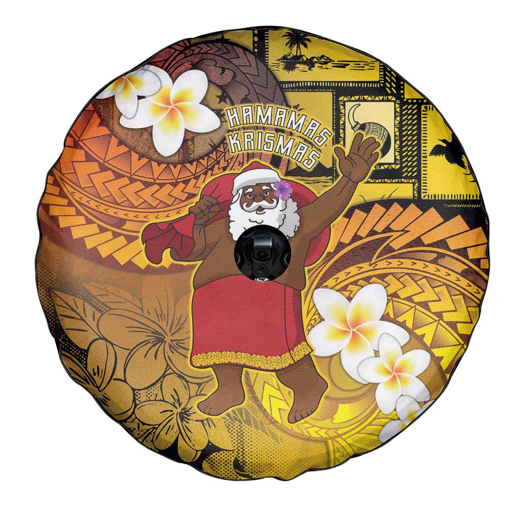 Papua New Guinea Retro Christmas Spare Tire Cover Hamamas Krismas - Polynesian Pride