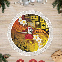 Papua New Guinea Retro Christmas Tree Skirt Hamamas Krismas - Polynesian Pride