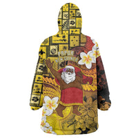 Papua New Guinea Retro Christmas Wearable Blanket Hoodie Hamamas Krismas - Polynesian Pride