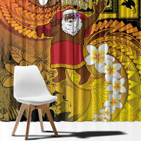 Papua New Guinea Retro Christmas Window Curtain Hamamas Krismas - Polynesian Pride
