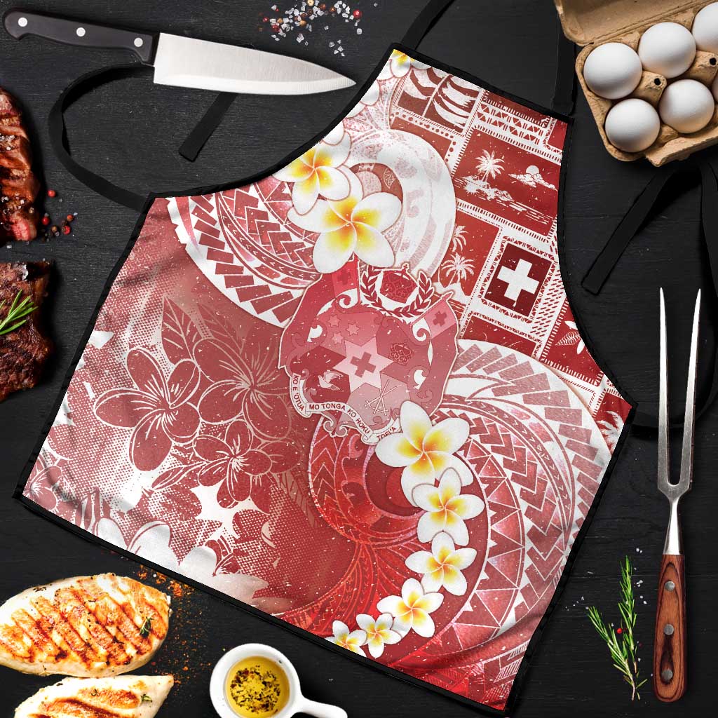Tonga Christmas Apron Kilisimasi Fiefia Retro Style Red - Polynesian Pride