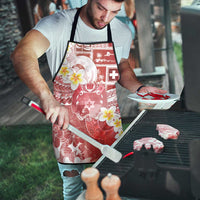 Tonga Christmas Apron Kilisimasi Fiefia Retro Style Red - Polynesian Pride