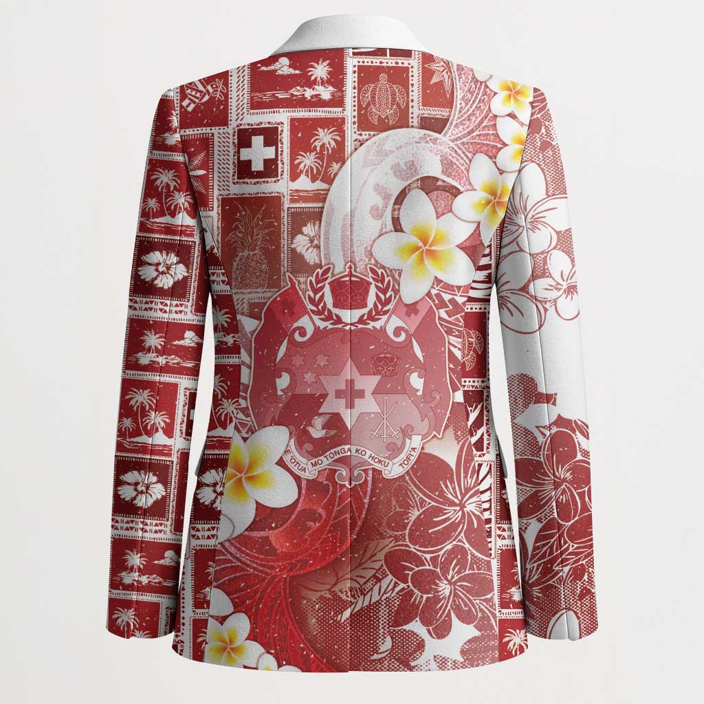 Tonga Christmas Blazer Kilisimasi Fiefia Retro Style Red - Polynesian Pride