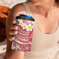 Tonga Christmas 4 in 1 Can Cooler Tumbler Kilisimasi Fiefia Retro Style Red - Polynesian Pride