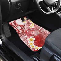 Tonga Christmas Car Mats Kilisimasi Fiefia Retro Style Red - Polynesian Pride