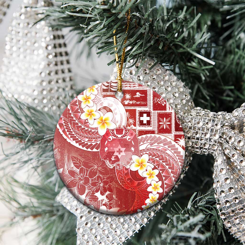 Tonga Christmas Ceramic Ornament Kilisimasi Fiefia Retro Style Red LT05 - Polynesian Pride