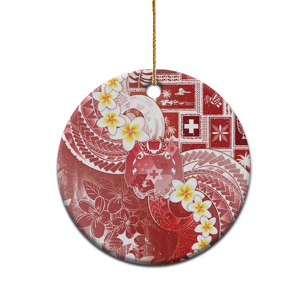 Tonga Christmas Ceramic Ornament Kilisimasi Fiefia Retro Style Red LT05 - Polynesian Pride