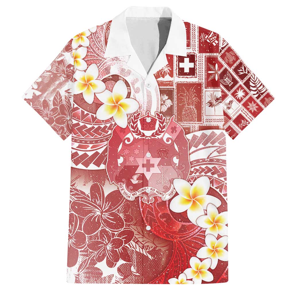 Tonga Christmas Family Matching Puletasi and Hawaiian Shirt Kilisimasi Fiefia Retro Style Red - Polynesian Pride