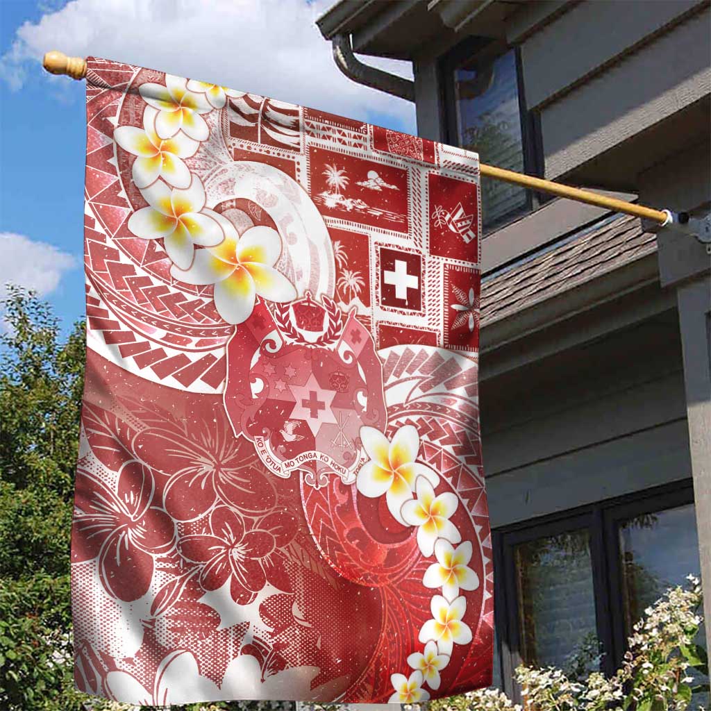 Tonga Christmas Garden Flag Kilisimasi Fiefia Retro Style Red - Polynesian Pride